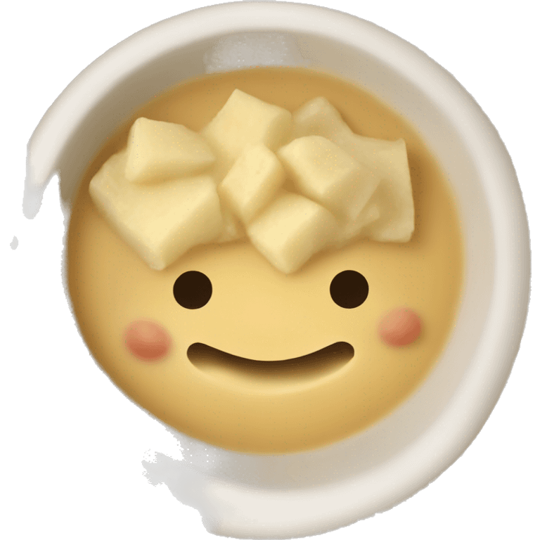 baked potatoe soup in a bowl emoji