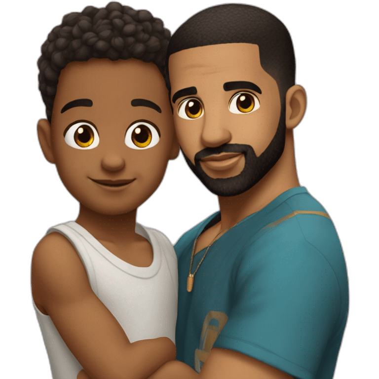 drake et son fils adonis emoji