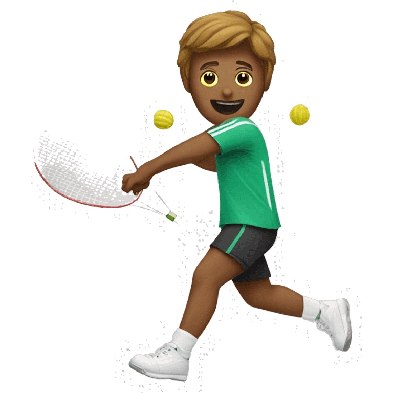 People playing badminton  emoji