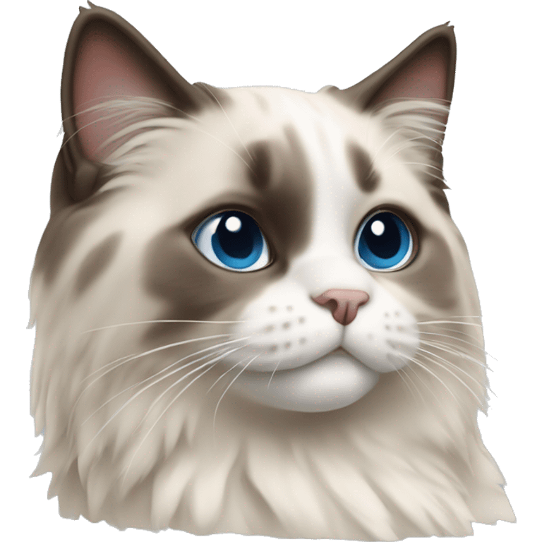 cute ragdoll cat emoji