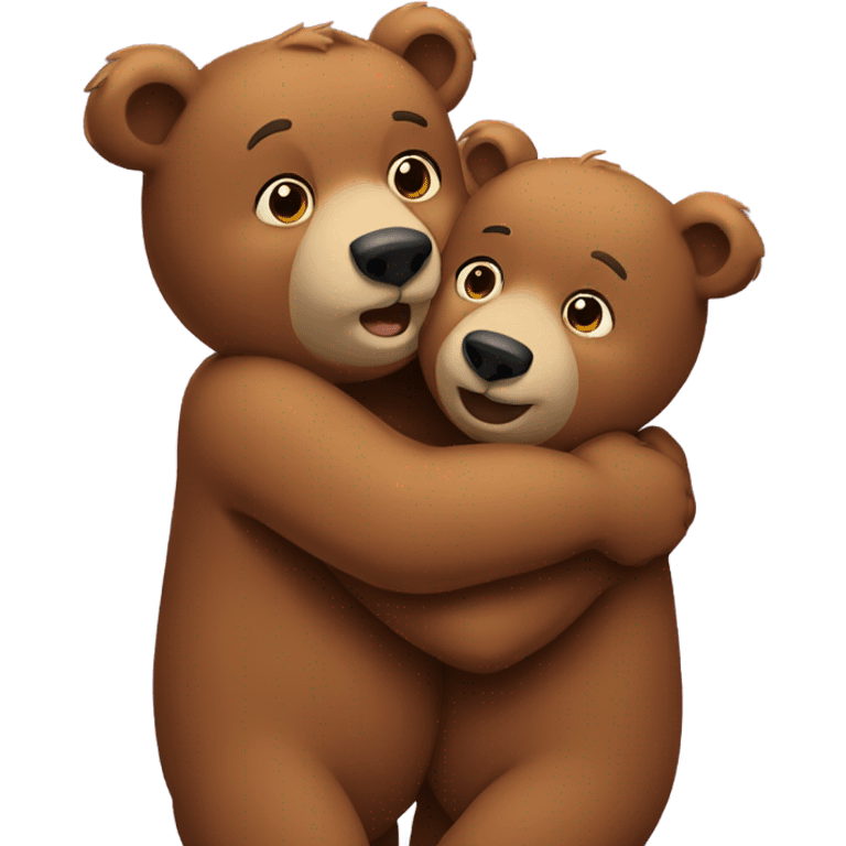 Bears hugging  emoji