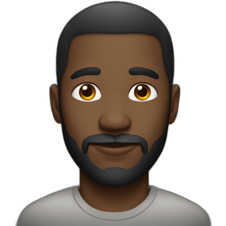 Styled black man emoji