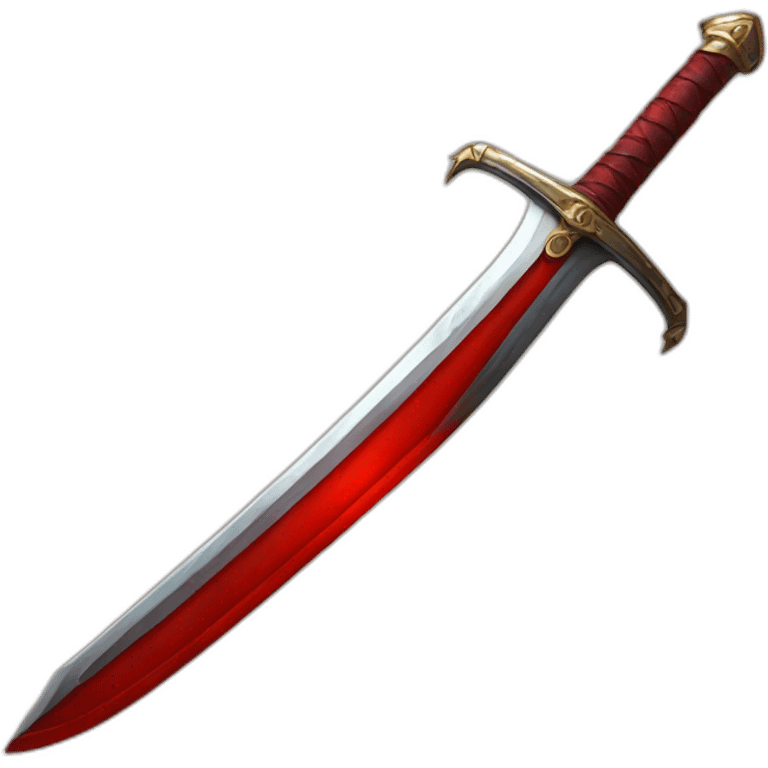 red glass sword emoji