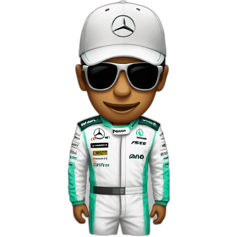 Formule 1 Mercedes Hamilton emoji