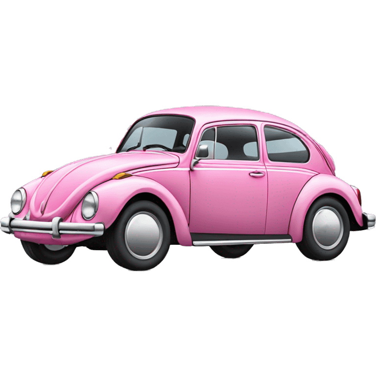 pink volkswagen beetle emoji