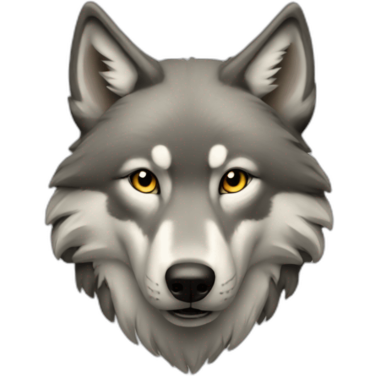 Wolf photograph emoji