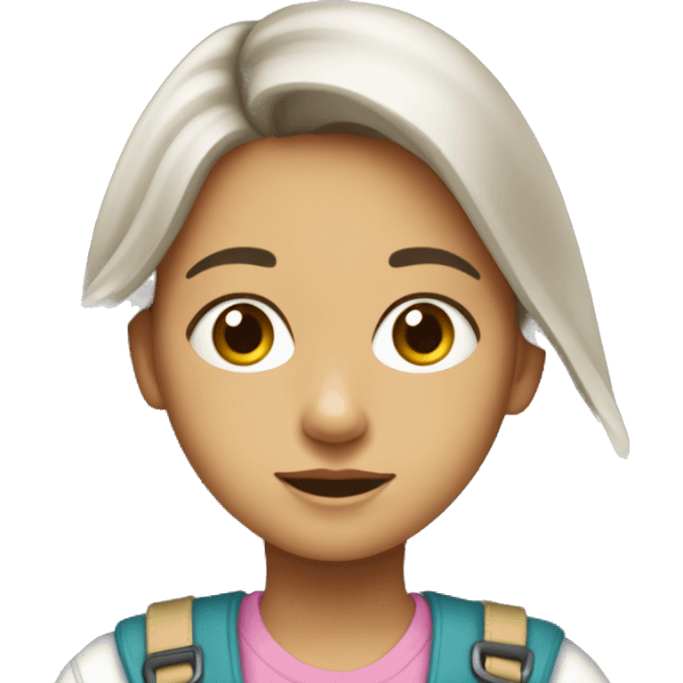 niña estudiante de psicóloga emoji