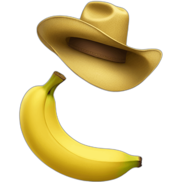 banana with cowboy hat emoji