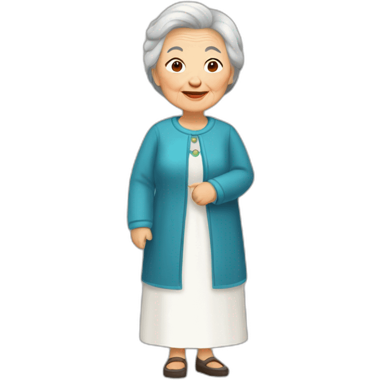 grandmother kazakh emoji