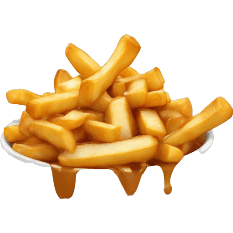 Poutine qui mange une poutone emoji