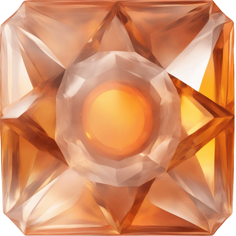 Orange crystal circle emoji