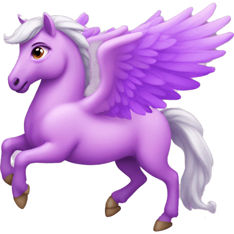 pink and purple pegasus emoji