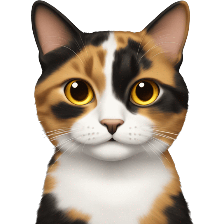 Calico cat saying “Fuck Wednesdays!” emoji