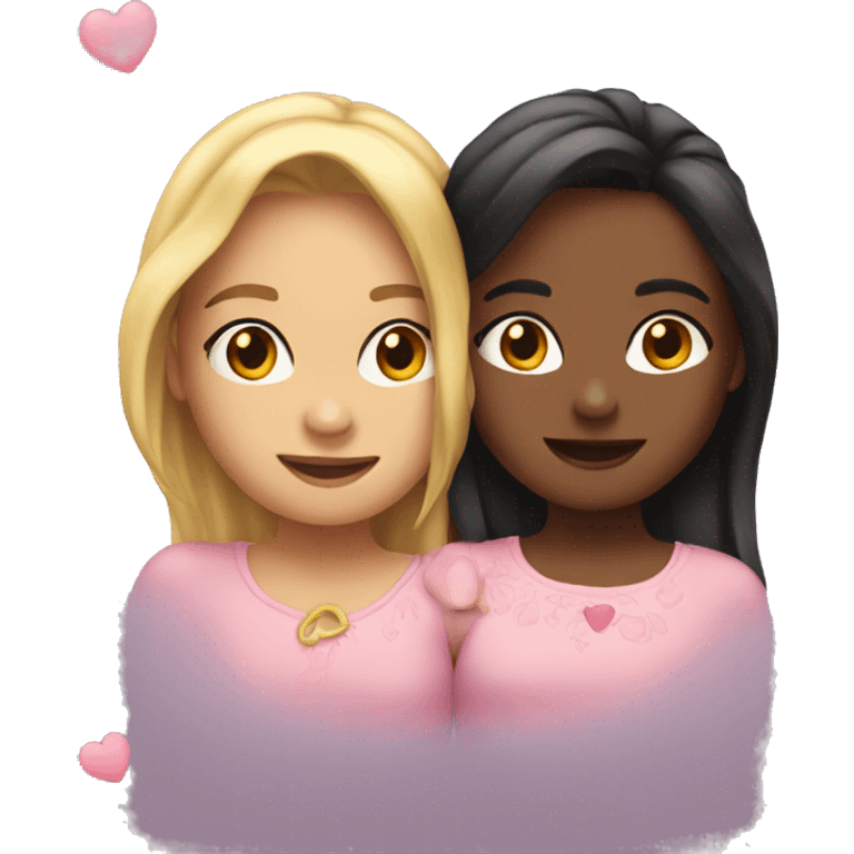 2 girls in love emoji