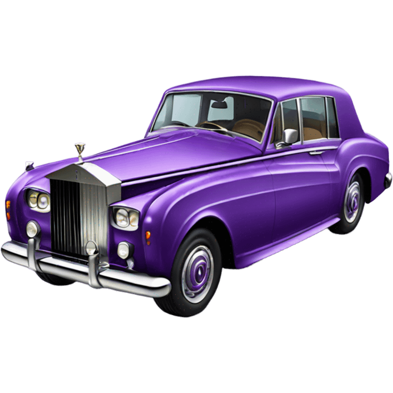 Purple rolls Royce  emoji