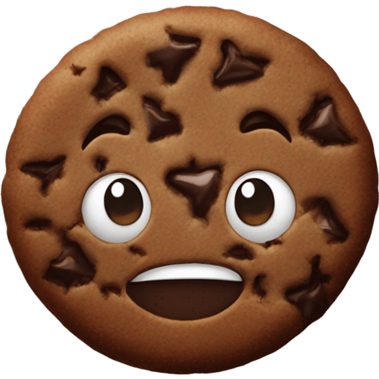 A chocolate cookie  emoji