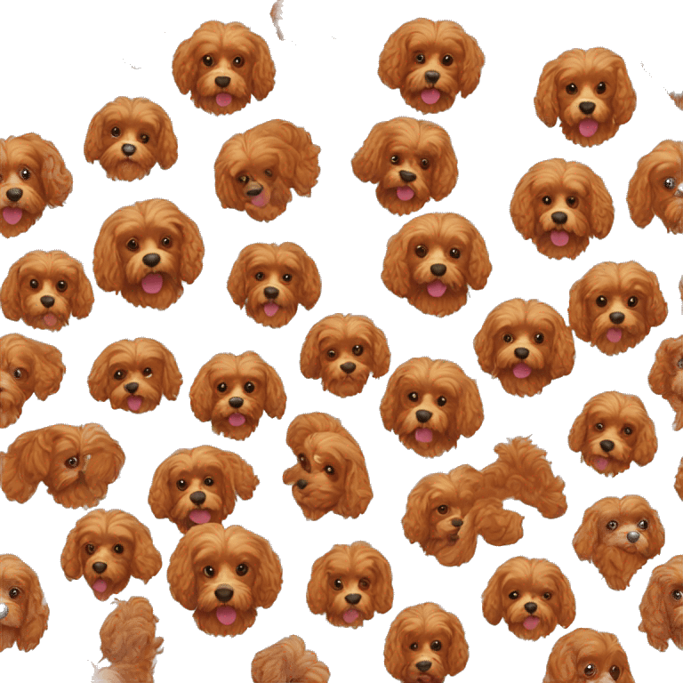 cavapoo with red hair man emoji