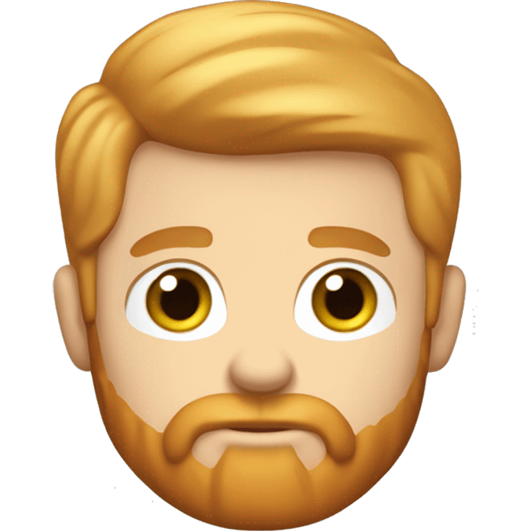 Blond ginger bearded man blue eyes lumberjack shirt short hair groomed emoji