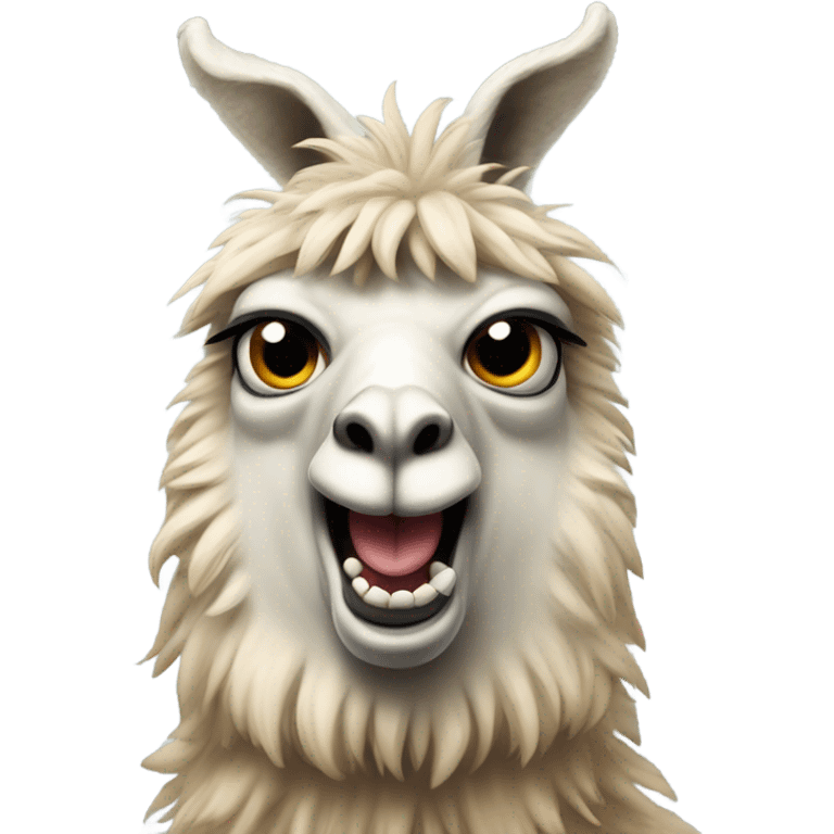 Angry llama emoji