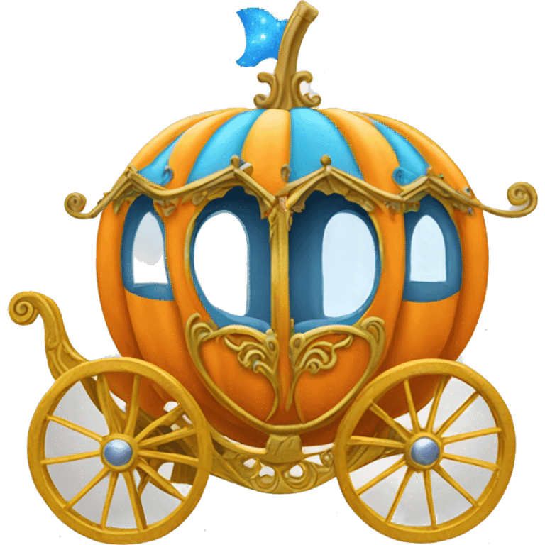 cinderella pumpkin carriage  emoji