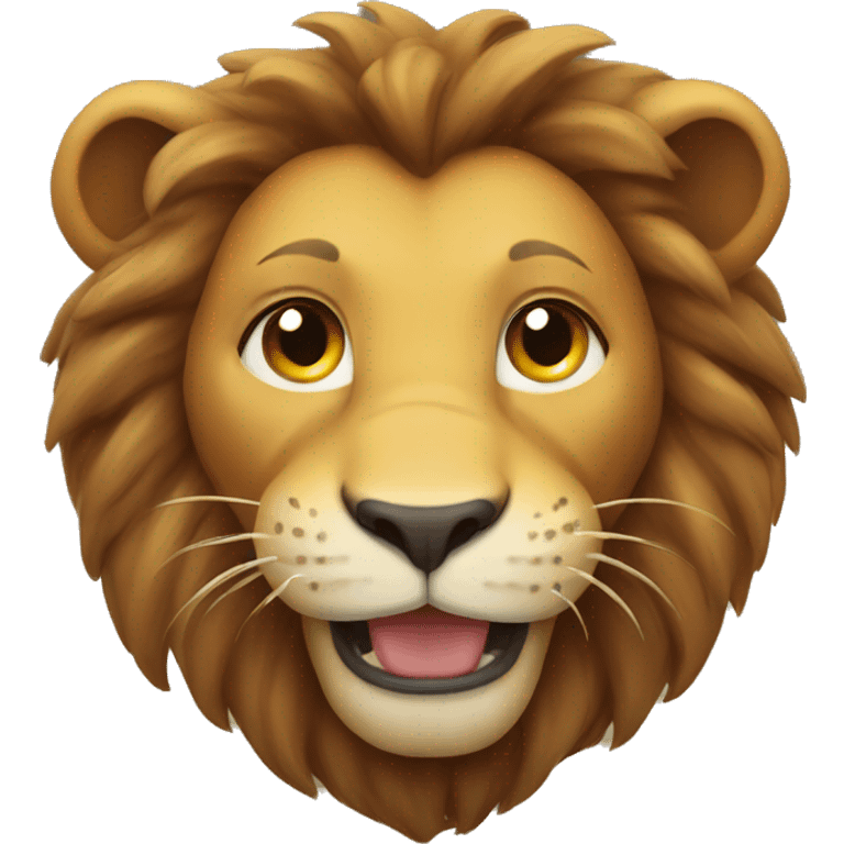 Lion smiling emoji