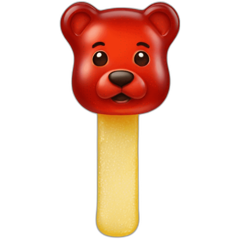 Gummy bear red emoji