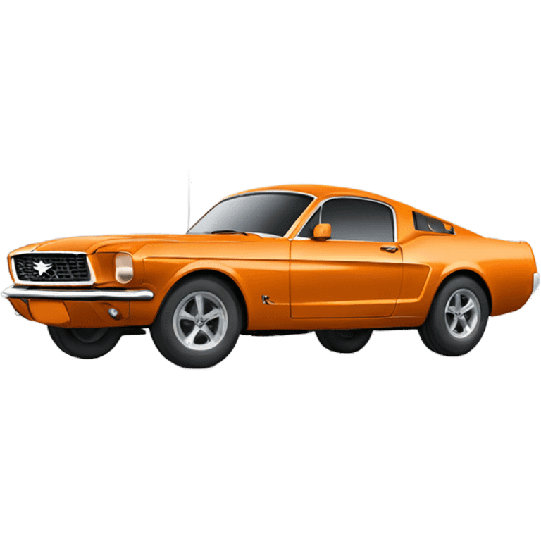 Ford-Mustang-mache-Orange new emoji