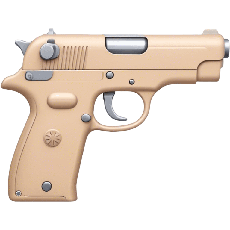  beige pastel pistol emoji