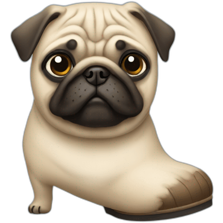 pug shoe emoji