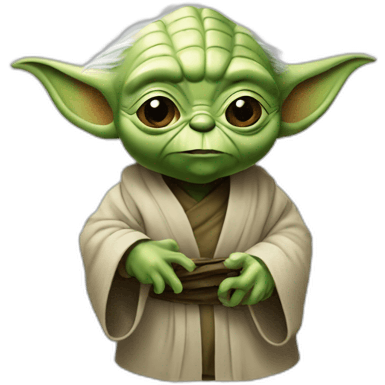 yoda qui fume emoji