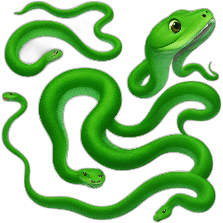 green anaconda emoji