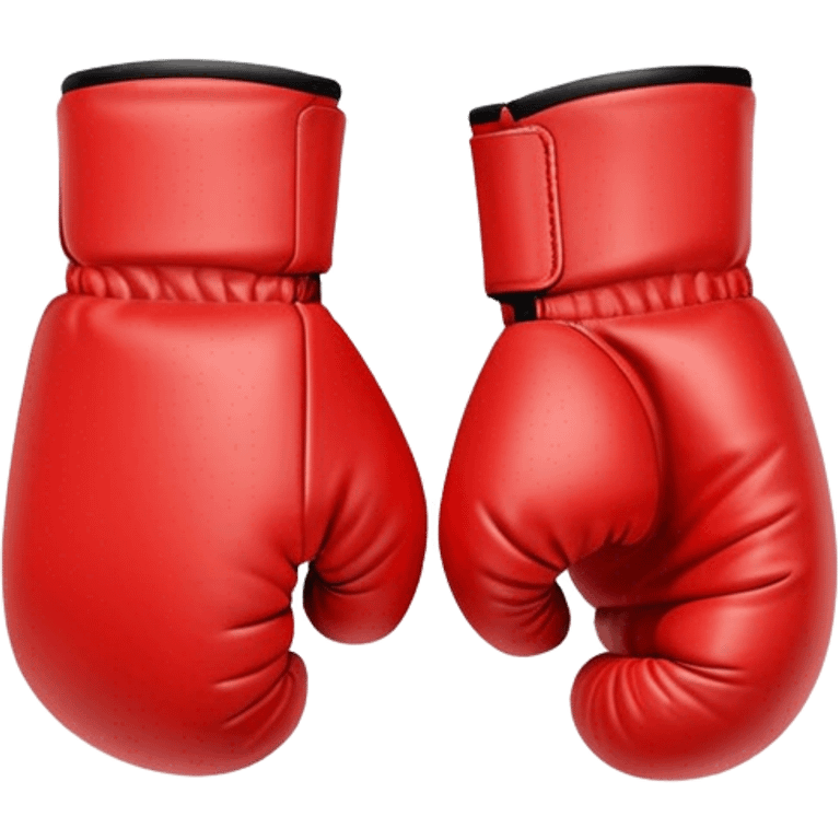 red pastel boxing gloves emoji