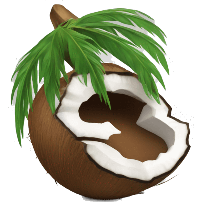 Coconut with eagle claws emoji