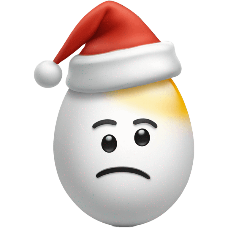 Egg in Santa’s hat emoji