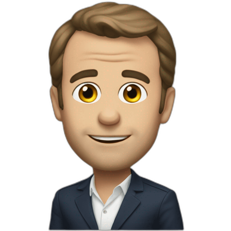 Macron sing emoji