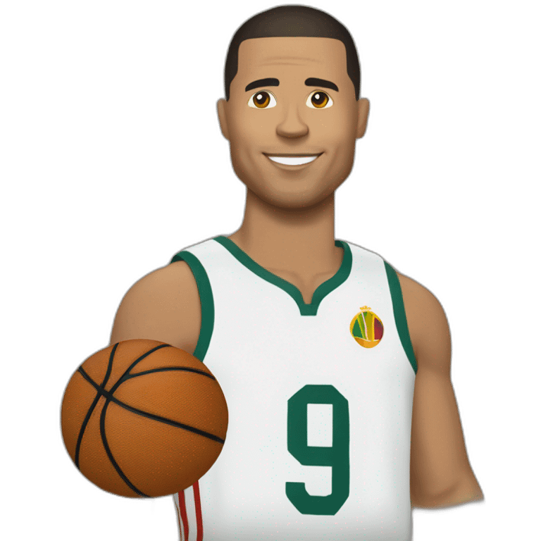 Ronaldo fait du basket emoji