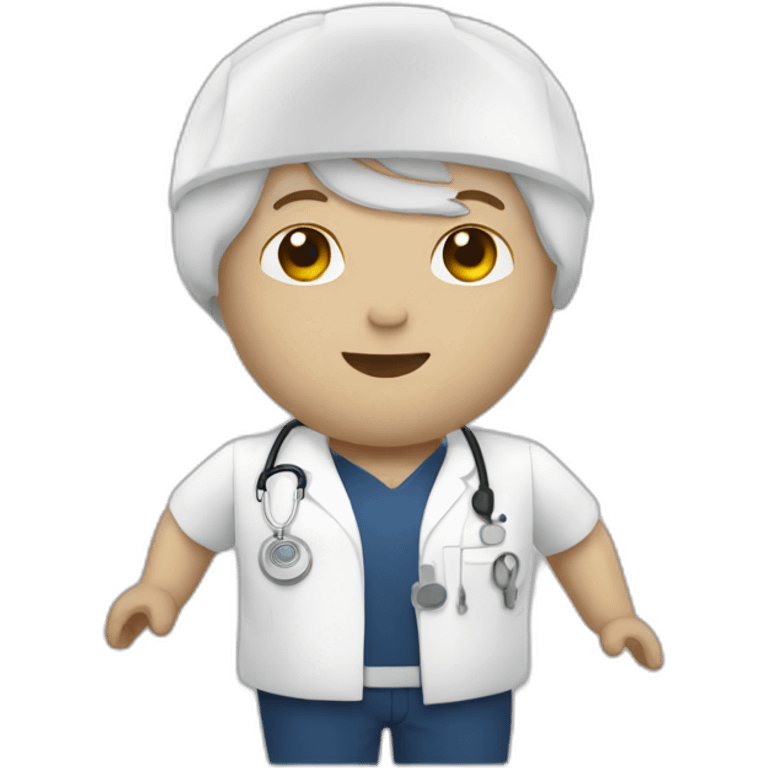 Emergency room nurse male white emoji