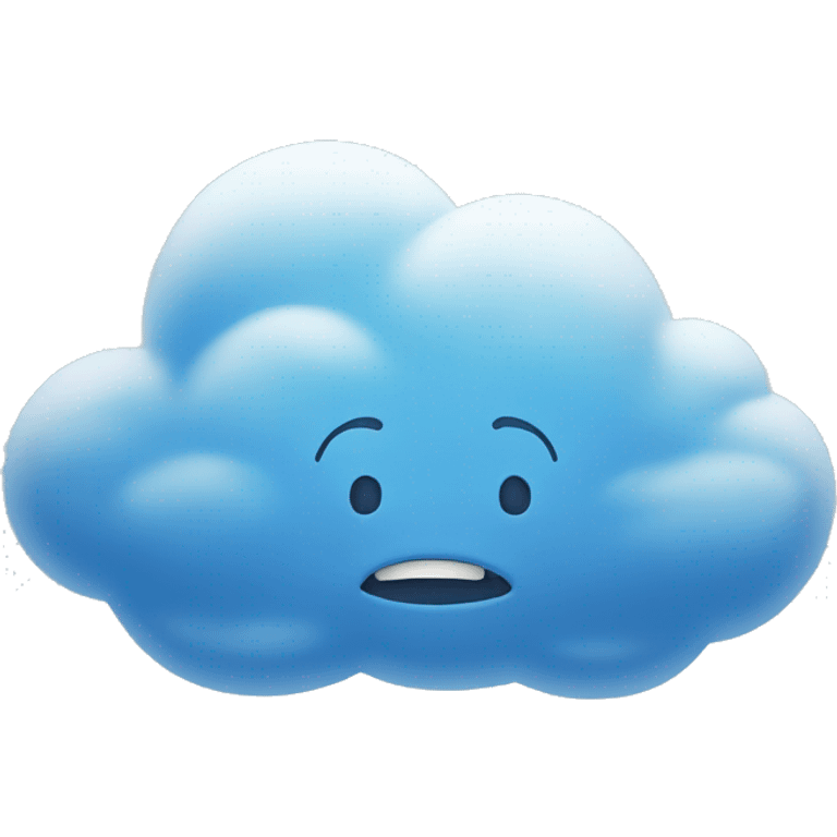 blue cloud emoji