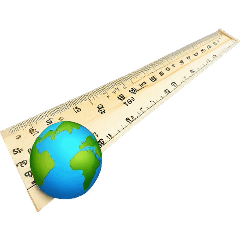 ruler measuring global warming emoji