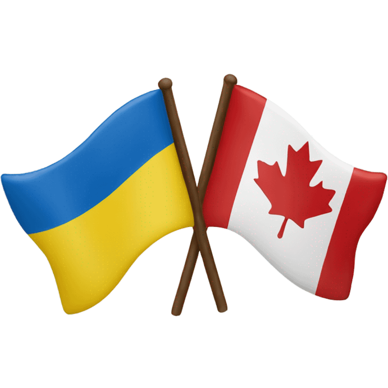 Flag canada and Ukraine together  emoji