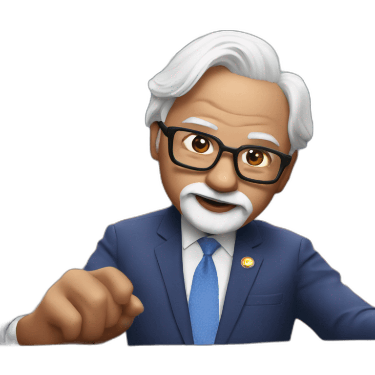 Prime minister Modi in spider man suit emoji