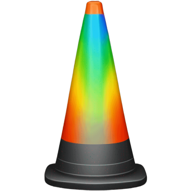 rainbow traffic cone emoji