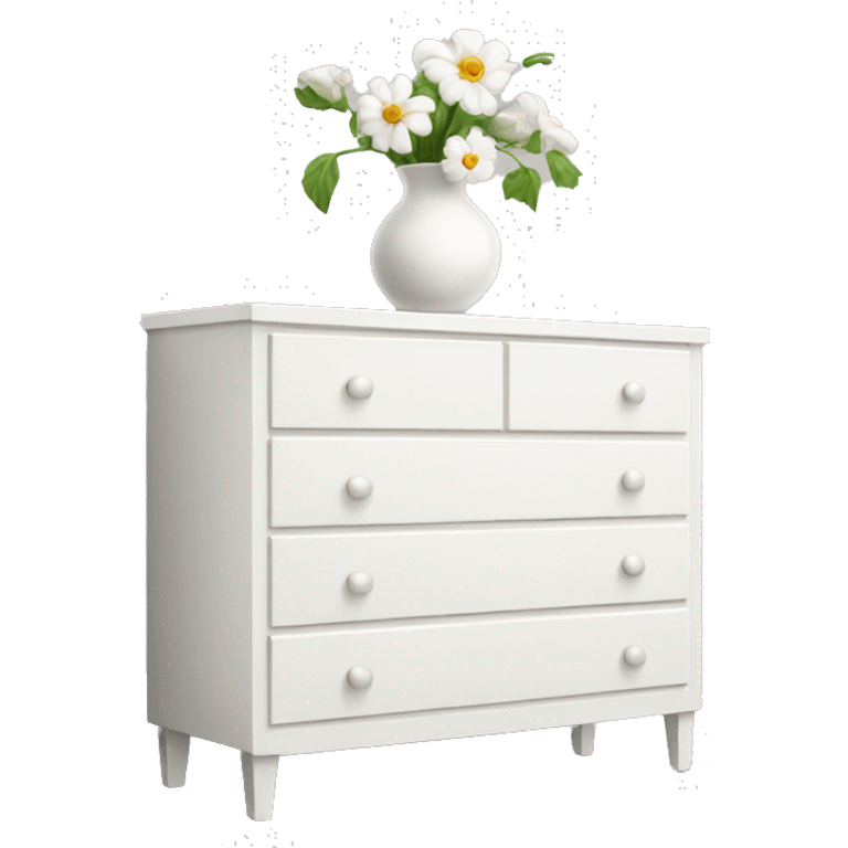 IKEA-white-dresser-with-vase emoji