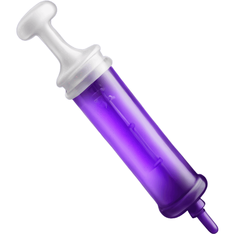 medicine syringe purple emoji