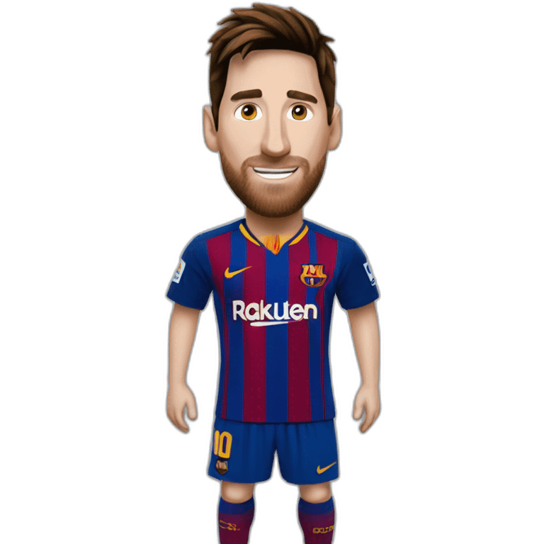 Messi qui célèbre emoji