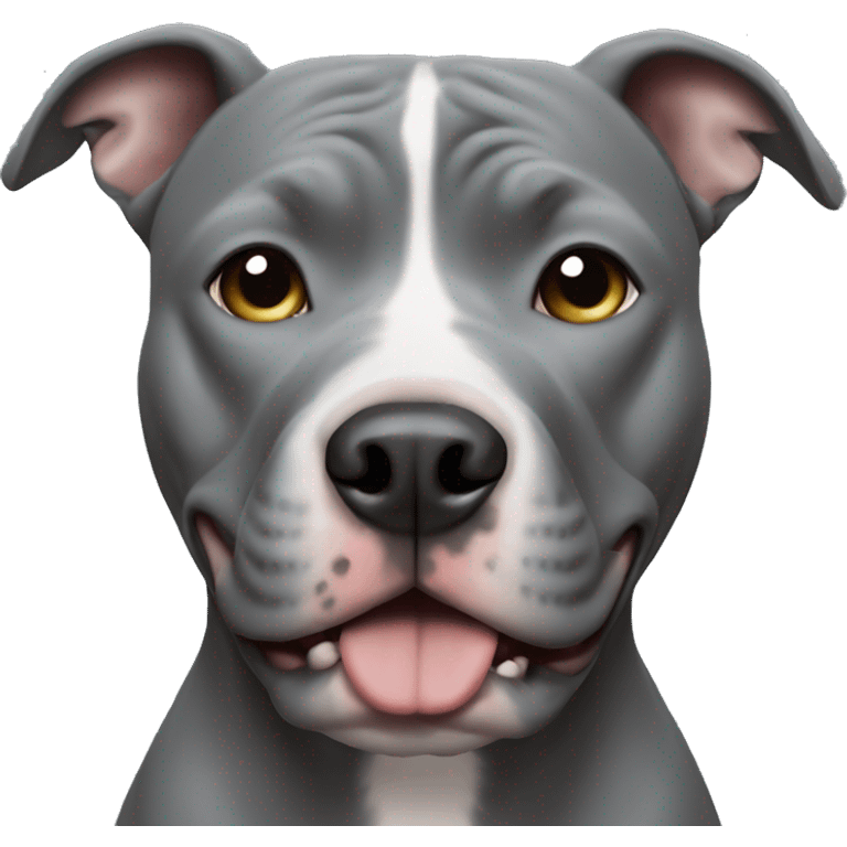 Solid grey pitbull  emoji