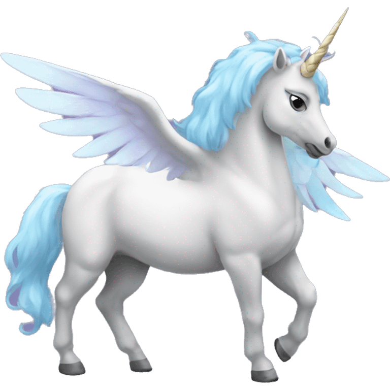 Winged unicorn emoji