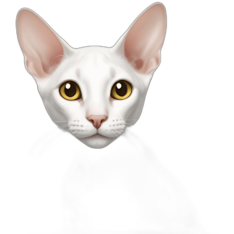 white oriental shorthair cat emoji