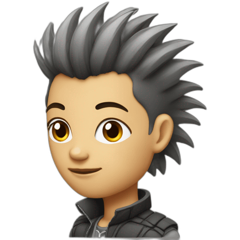 Moi avec une coupe mohawk  emoji