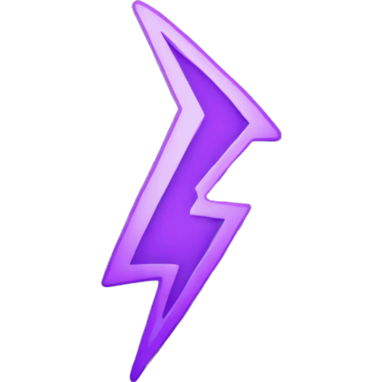 Purple lightning bolt  emoji